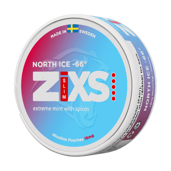 ZIXS North Ice 66 nikotino maišeliai