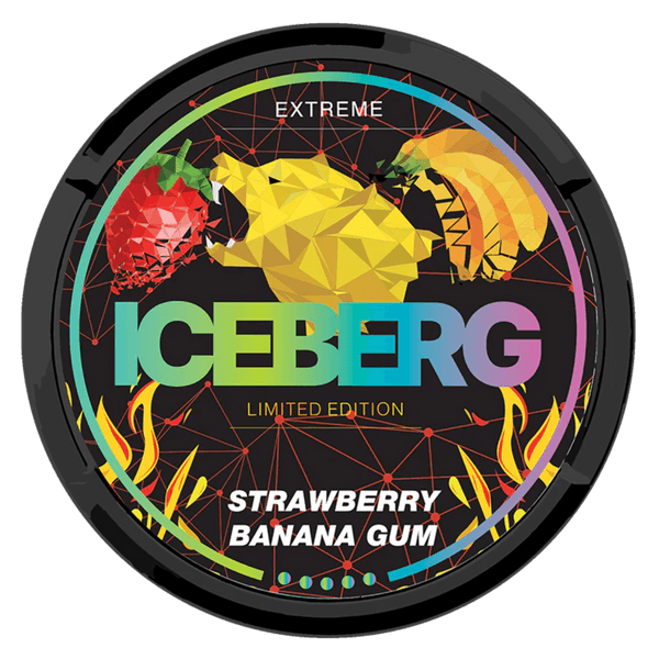 Nikotinové sáčky ICEBERG ICEBERG Strawberry Banana Gum Extreme